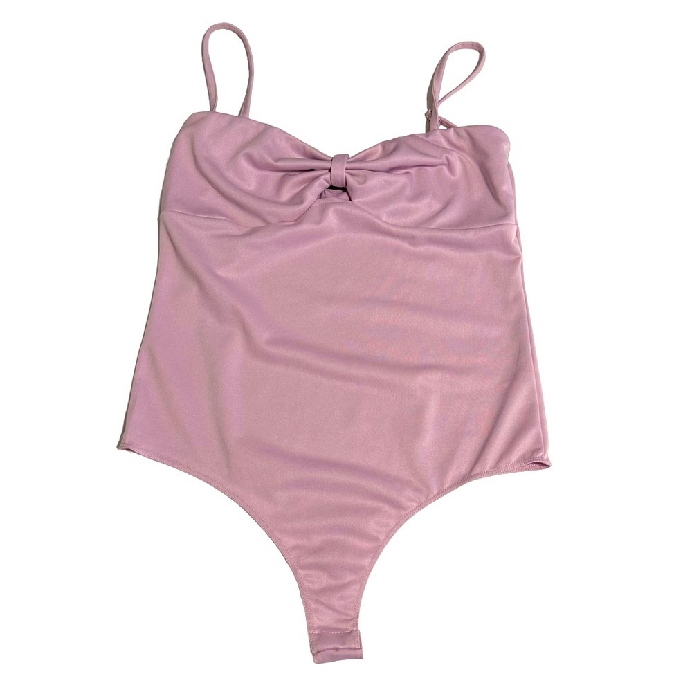 Code x Mode‎ Lilac Bodysuit NWOT Fairy Coquette Large Festival Twee Feminine Bow